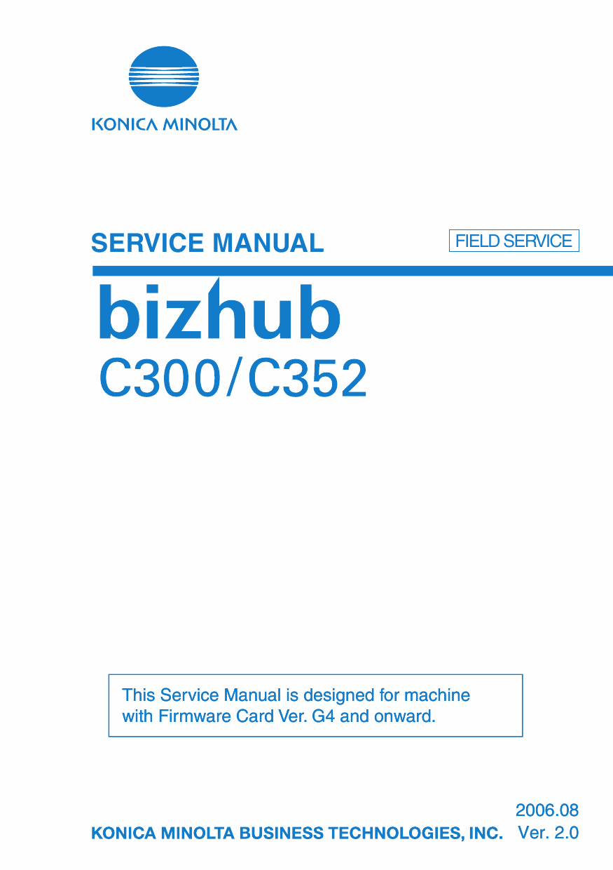 Konica-Minolta bizhub C350 C352 FIELD-SERVICE Service Manual-1